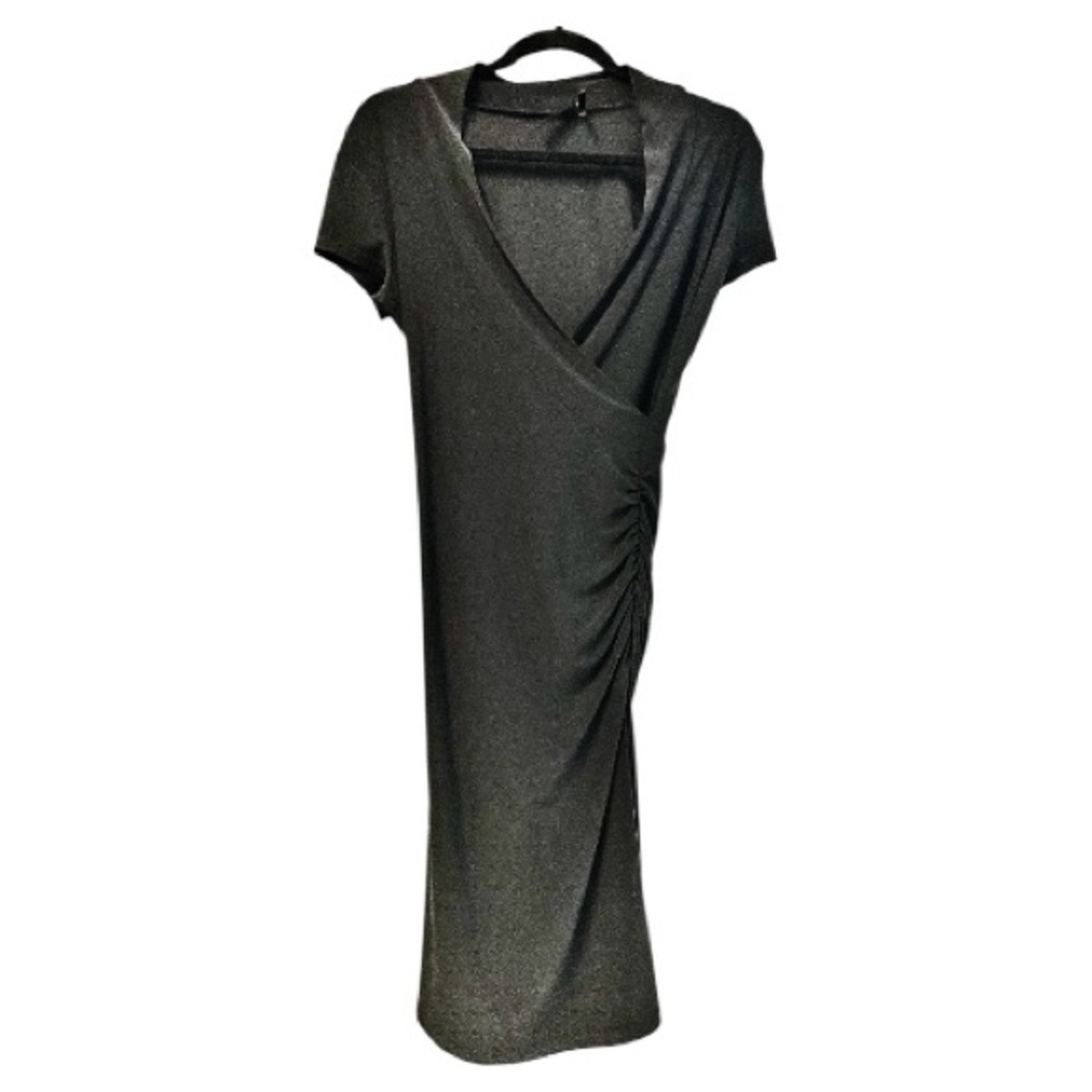 Elegant Black Wrap Cocktail Dress